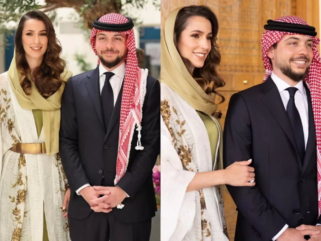 Momen tunangan Putra Mahkota Kerajaan Yordania dengan Wanita asal Arab Saudi. (Instagram/@queenrania)
