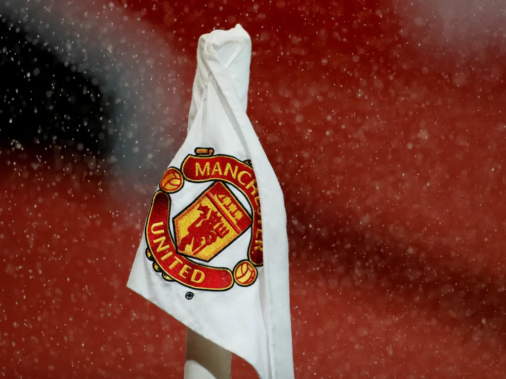 Bendera Manchester United. (REUTERS/Phil Noble)