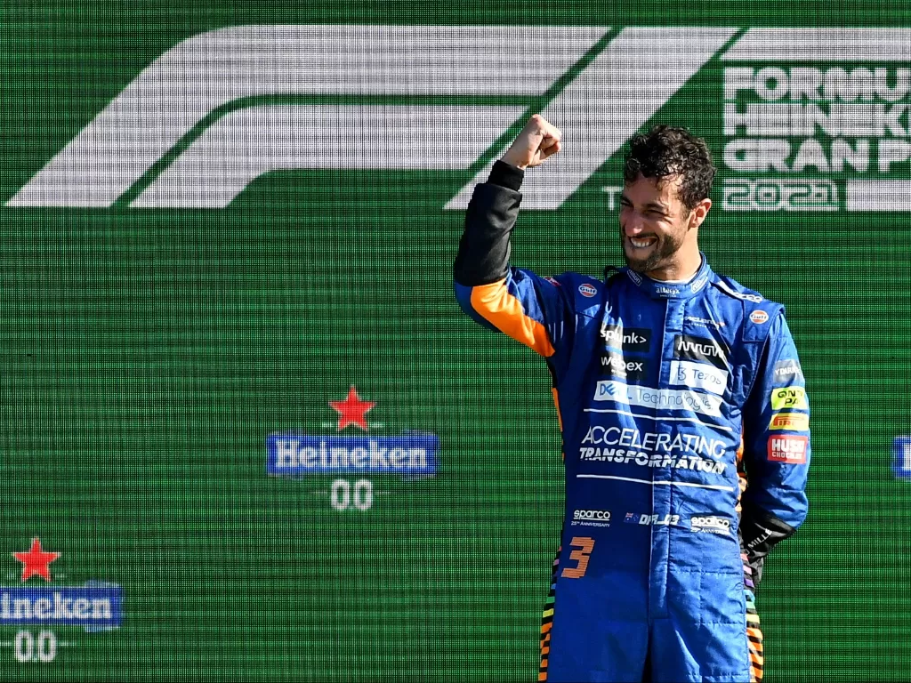 Pebalap Formula 1, Daniel Ricciardo. (REUTERS/Jennifer Lorenzini)