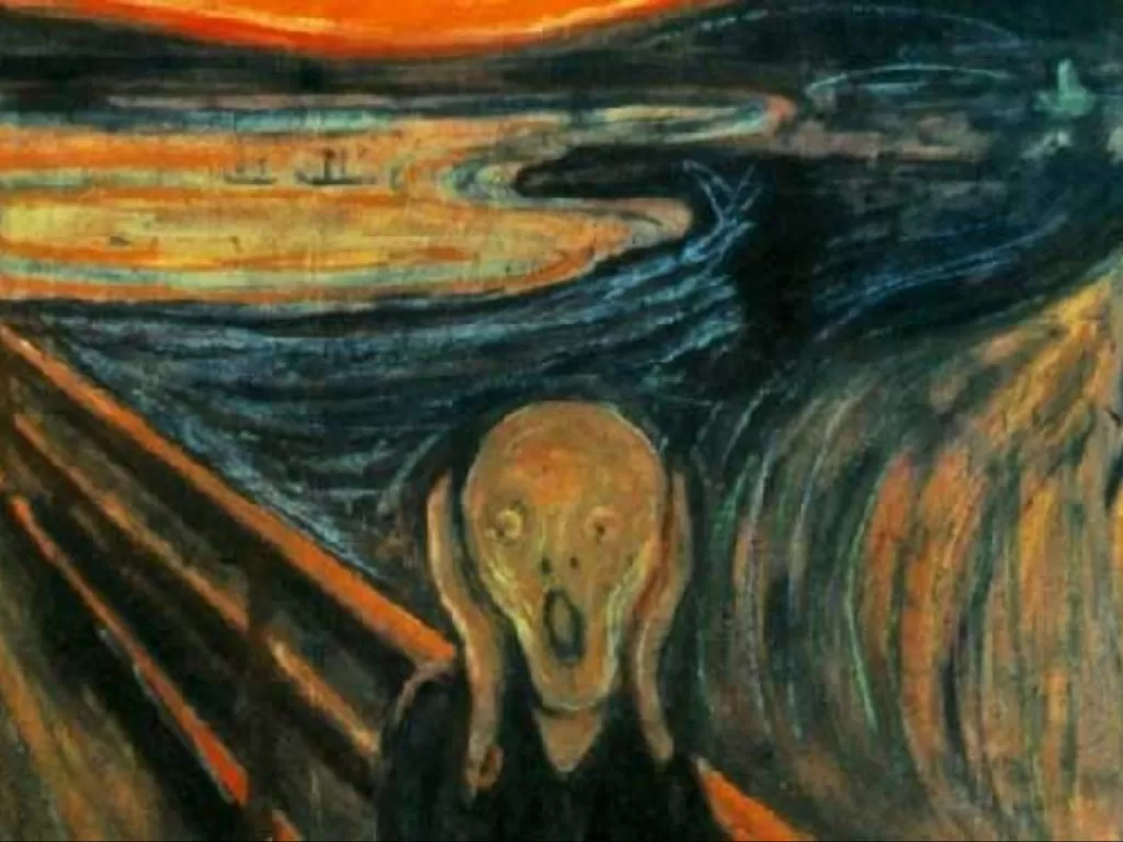 Lukisan 'The Scream' ciptaan Edvard Munch. (Mistery of Universe)