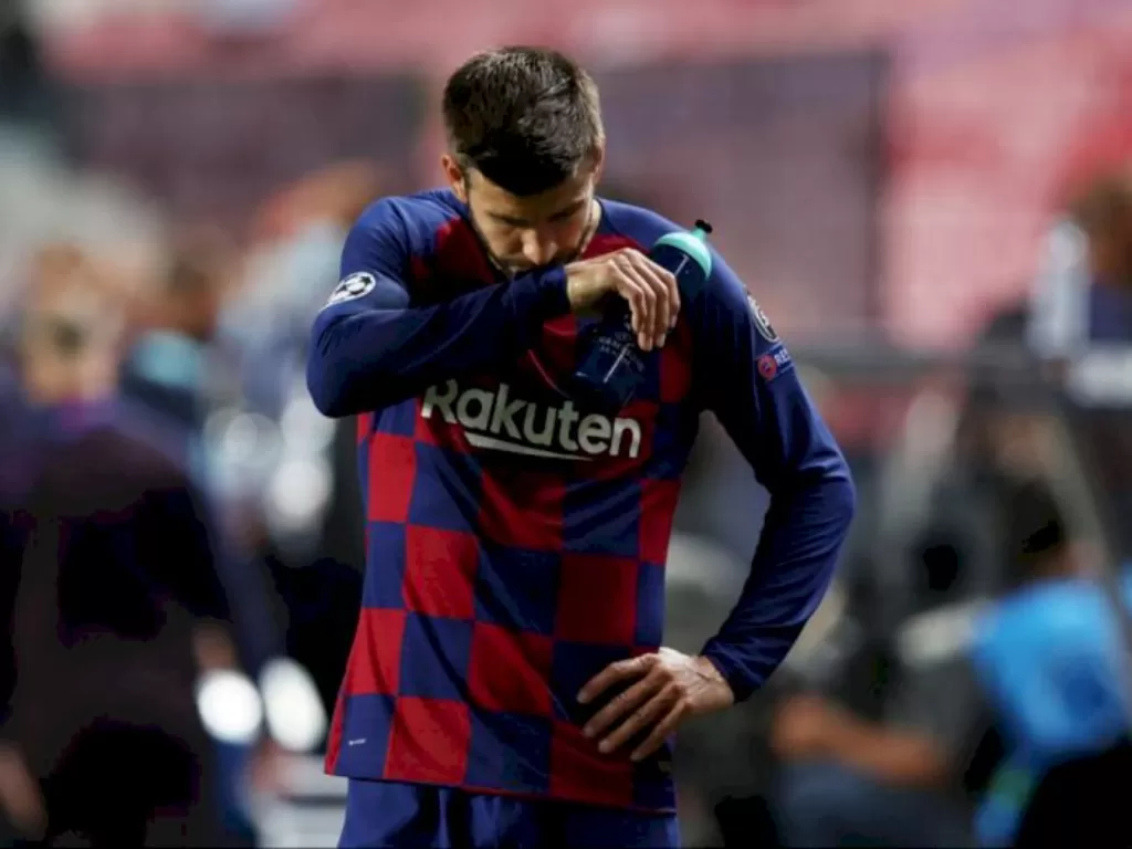Pemain Barcelona Gerard Pique. (REUTERS/Rafael Marchante)