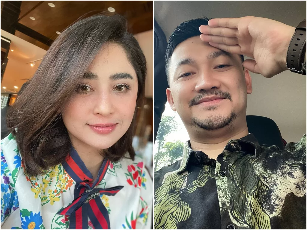 Kiri: Dewi Perssik (Instagram/dewiperssik9) Kanan: Angga Wijaya (Instagram/anggawijaya88)