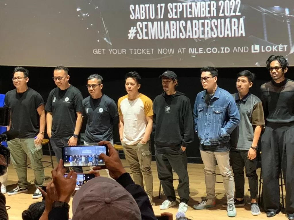 Konferensi pers konser NOAH DEKADE XPERIENCE di CGV FX Sudirman, Senayan, Jakarta, Selasa (30/8/2022) (INDOZONE)