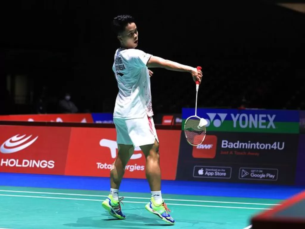 Pebulutangkis tunggal putra Indonesia Anthony Sinisuka Ginting. (Instagram/@badminton.ina)