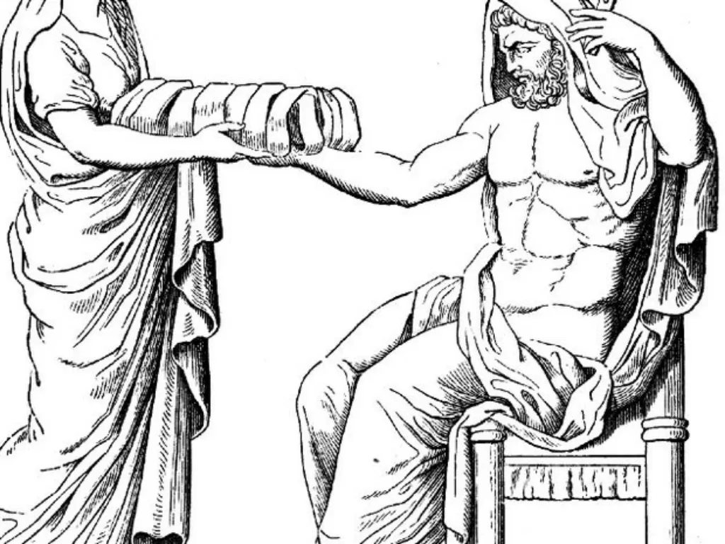 Ilustrasi Cronus memakan anaknya. (Ancient of Greek)