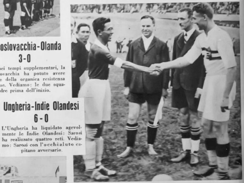 Orang pribumi yang ikut Piala Dunia tahun 1938. (Wikipedia)