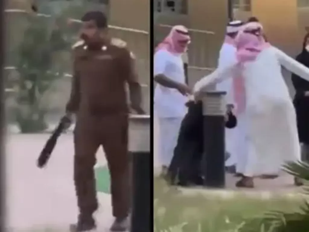 Pasukan keamanan Saudi seret lalu pukul gadis yatim piatu di panti asuahan. (Dok. Albawaba)
