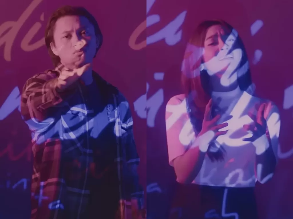 Rizk Febian dan Mahalini di single kolaborasi terbaru You're Mine. (YouTube/Rizky Febian)