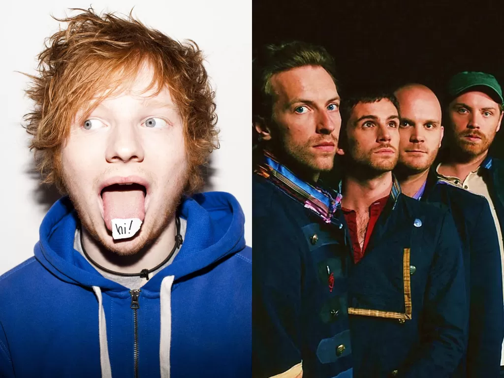 Ed Sheeran. (NME), Coldplay. (Vogue)