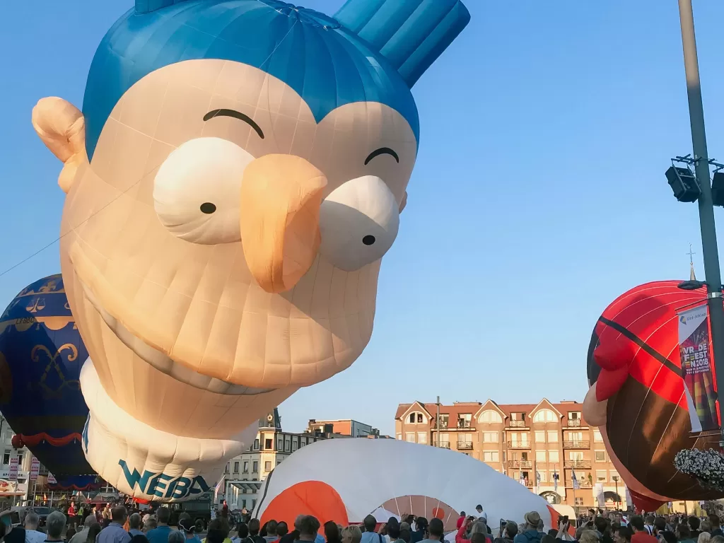Festival balon udara terbesar di Belgia. (Z Creators/Fabiola Lawalata)