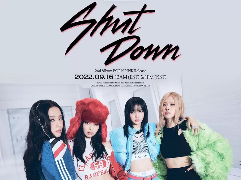 Poster singel Shut Down (Instagram/blackpinkofficial)