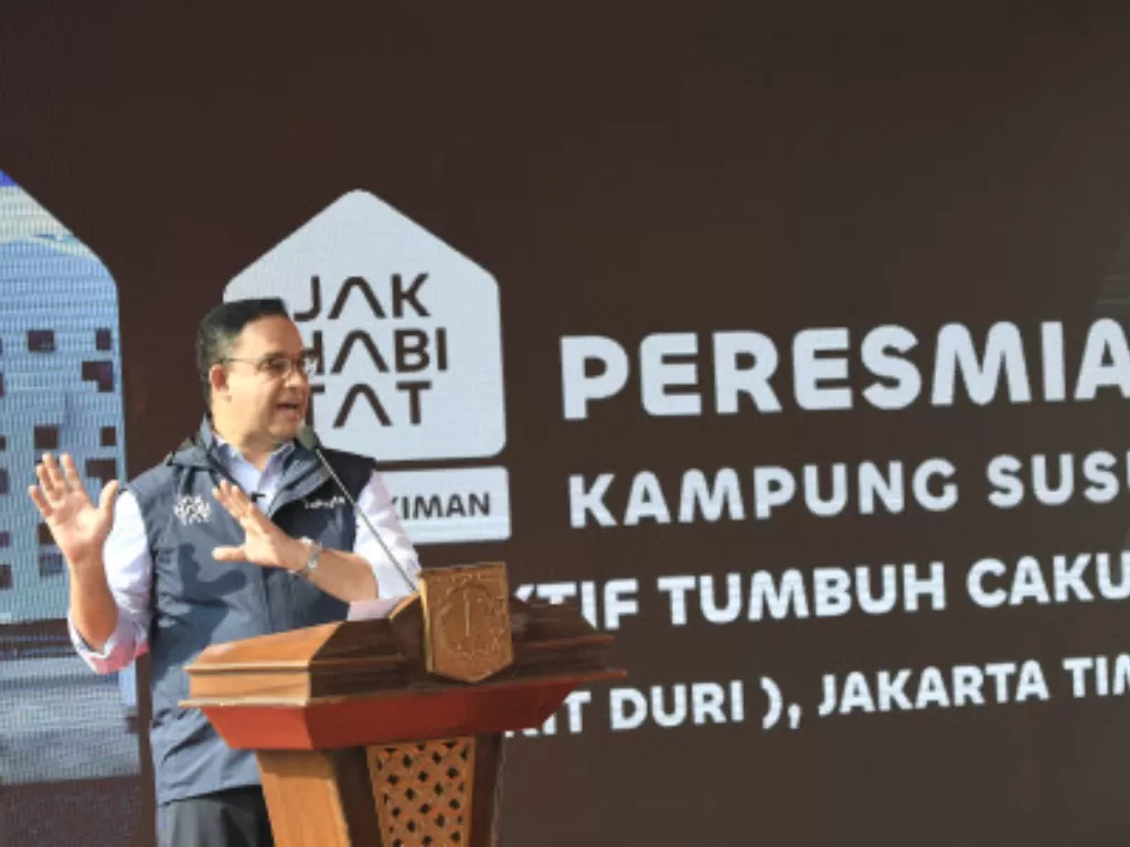 Gubernur DKI Jakarta Anies Baswedan yang akan lengser pada Oktober 2022. (ANTARA FOTO/Fakhri Hermansyah)