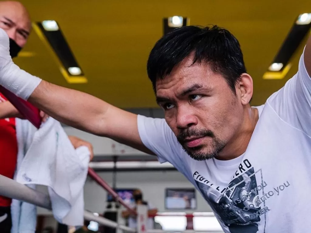 Petinju legendaris Filipina Manny Pacquiao bakal naik ring lagi tahun ini. (Instagram/@mannypacquiao)