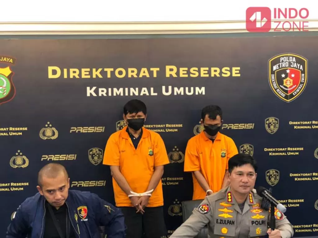 Polda Metro Jaya ungkap kasus pemerasan ngaku anggota TNI. (INDOZONE/Samsudhuha Wildansyah).