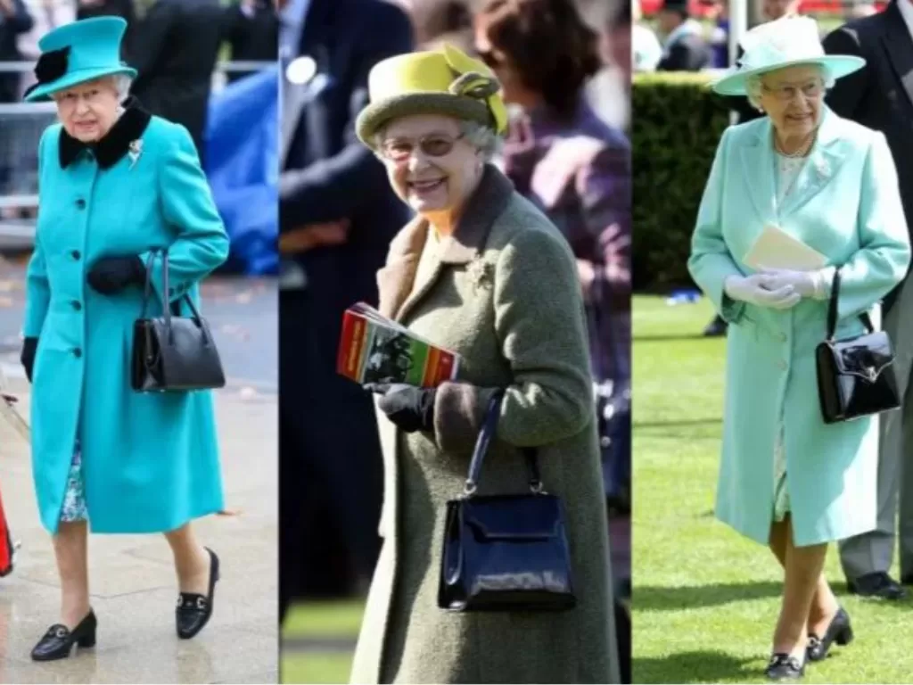 Deretan gaya Ratu Elizabeth II tenteng handbag. (REUTERS)