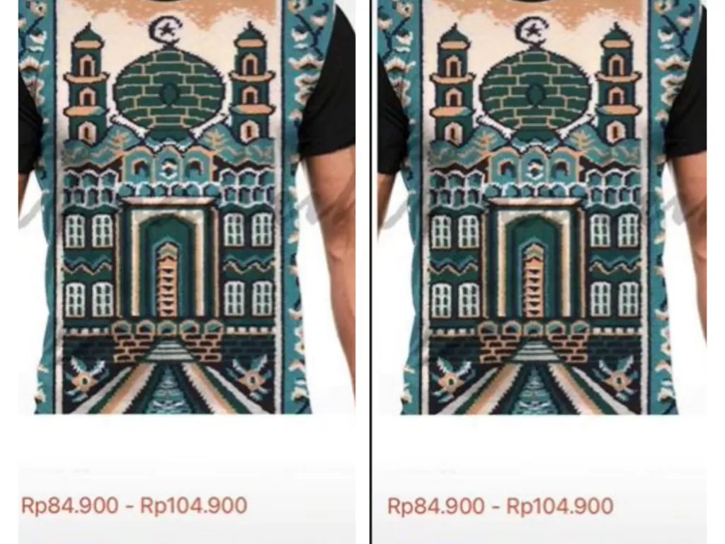  Kaus sajadah viral dijual smapai ratusna ribu (TikTok/@shehuelk)