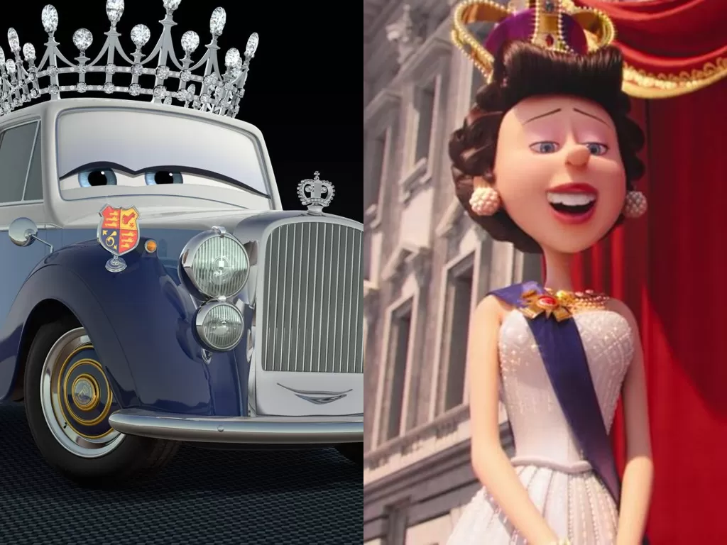 Ratu Elizabeth II di film animasi, ada Cars 2 hingga Despicable Me. (Imdb)
