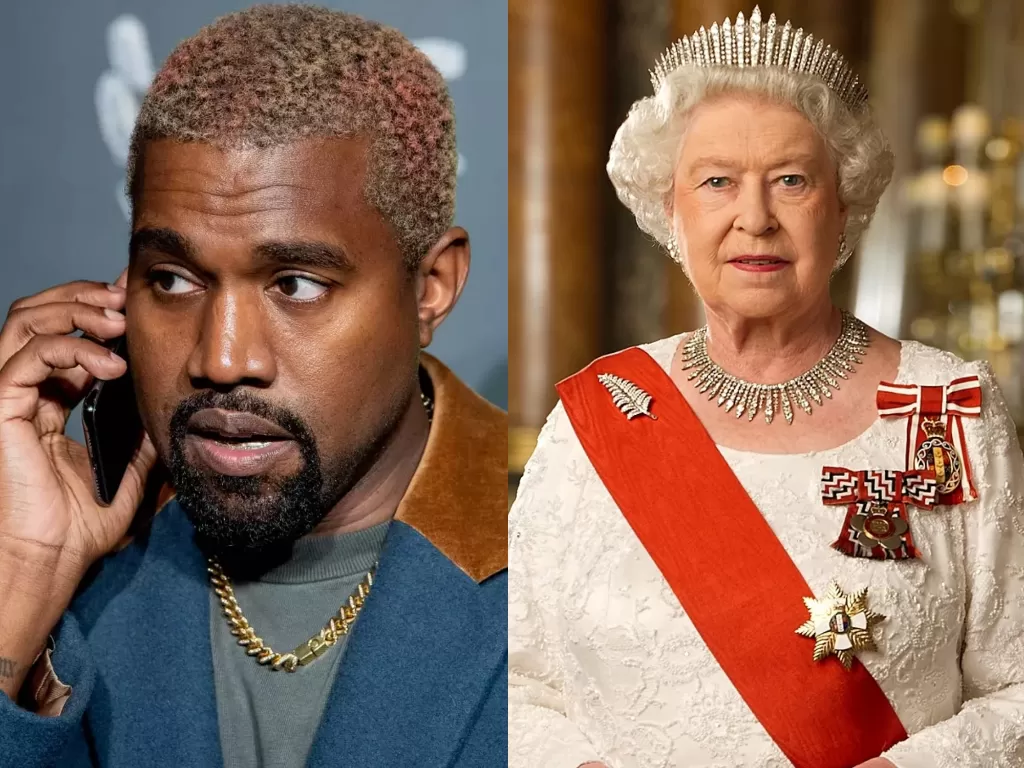 Kiri: Kanye West. (Higlighnobiety) Kanan: Ratu Elizabeth II. (Wikipedia)