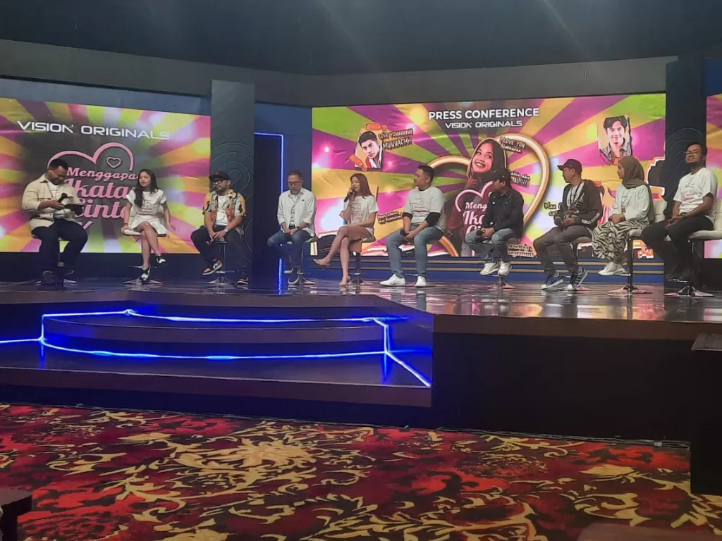 Press conference serial 'Menggapai Ikatan Cinta'. (INDOZONE/M Fadli).