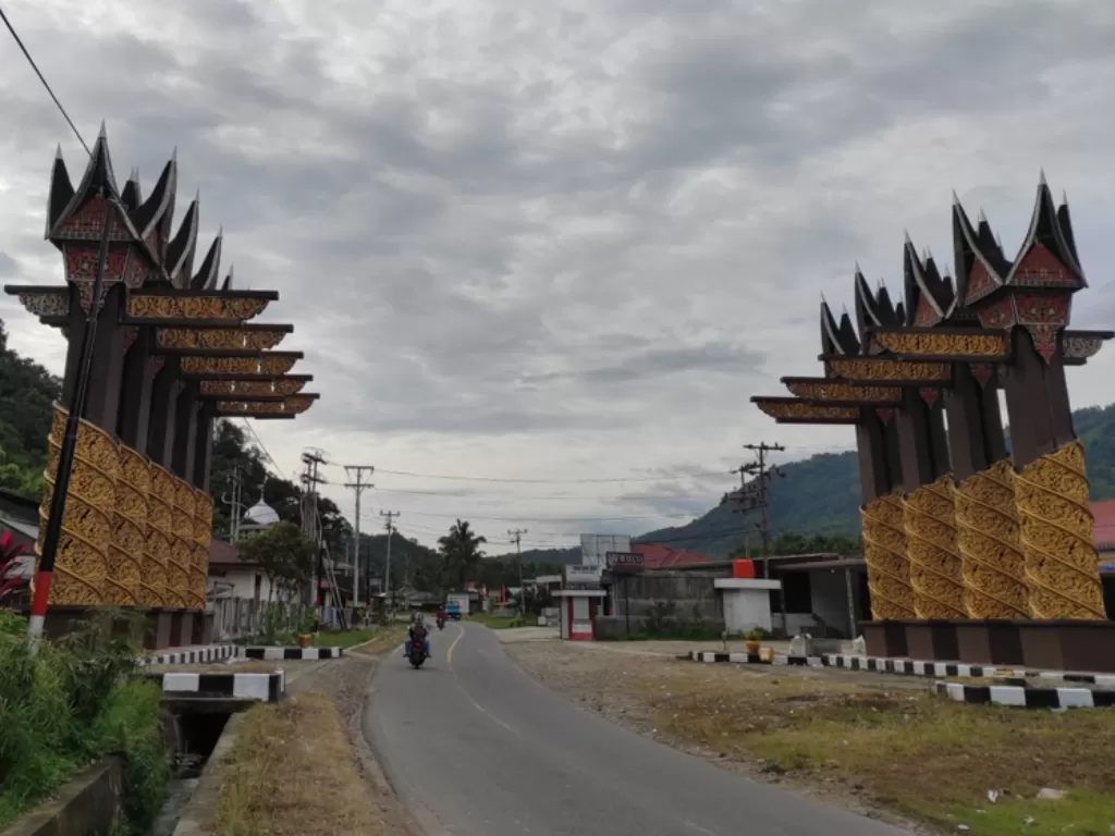 Gerbang Seribu Rumah Gadang, Solok Selatan. (Z Creators/Sri Lili Syaf Putri)