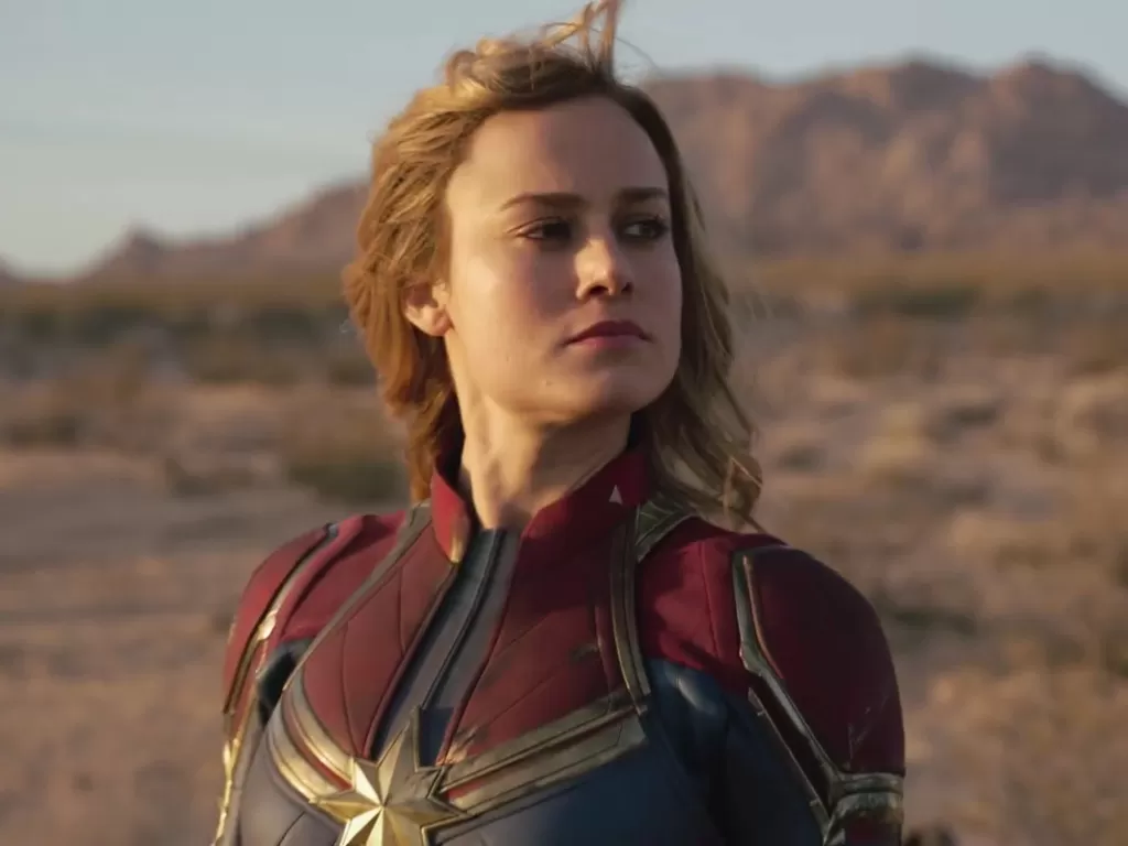 Brie Larson dalam film Captain Marvel (IMDb)