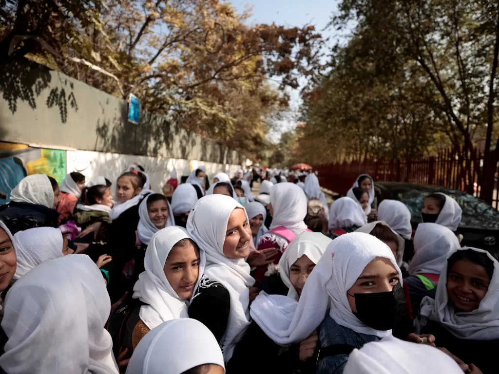 Pelajar Afghanistan (REUTERS/Zohra Bensemra)
