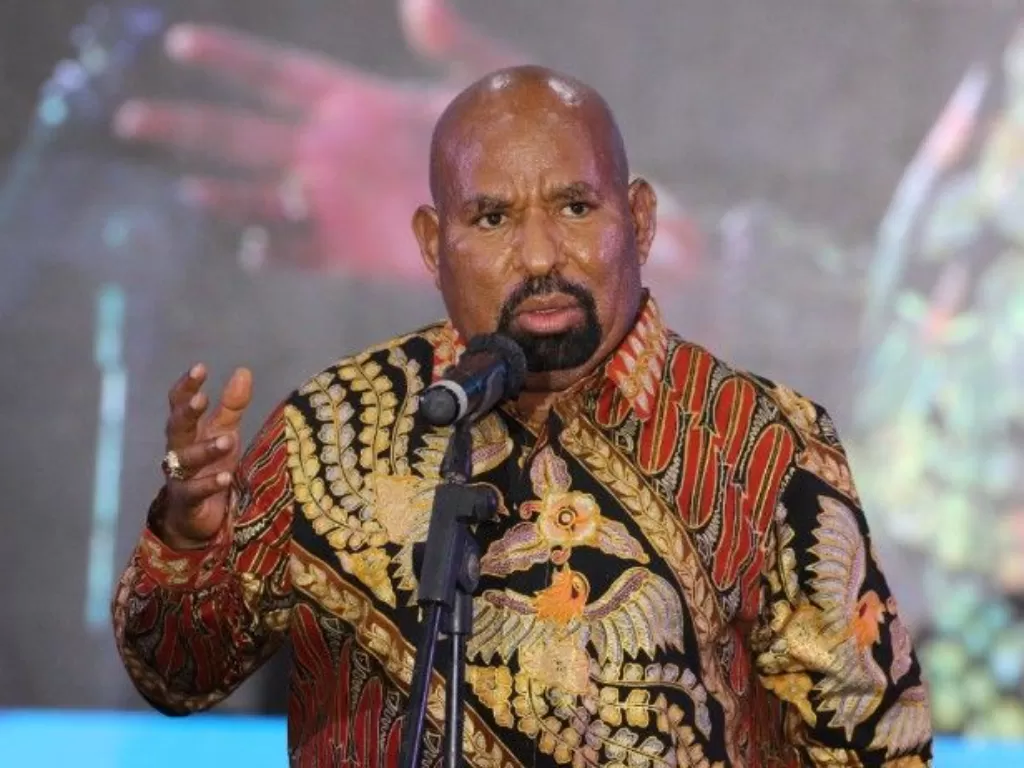 Gubernur Papua Lukas Enembe (ANTARA/Hendrina Dian Kandipi)
