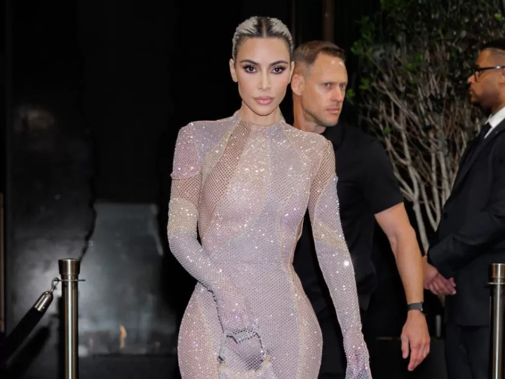 Kim Kardashian di NYFW (Instagram/kimkardashian)