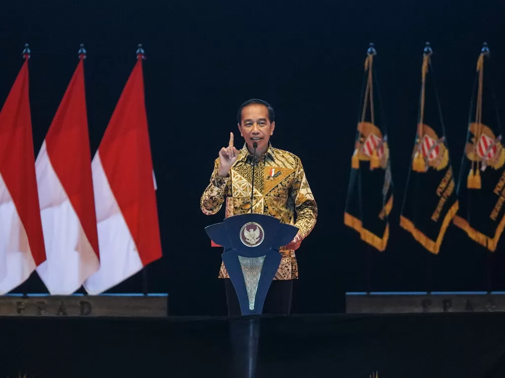 Presiden Joko Widodo (Jokowi). (ANTARA/Dhemas Reviyanto)