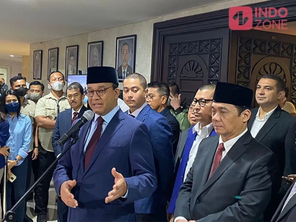 Gubernur DKI Jakarta, Anies Baswedan di Gedung DPRD DKI. (INDOZONE/Sarah Hutagaol)