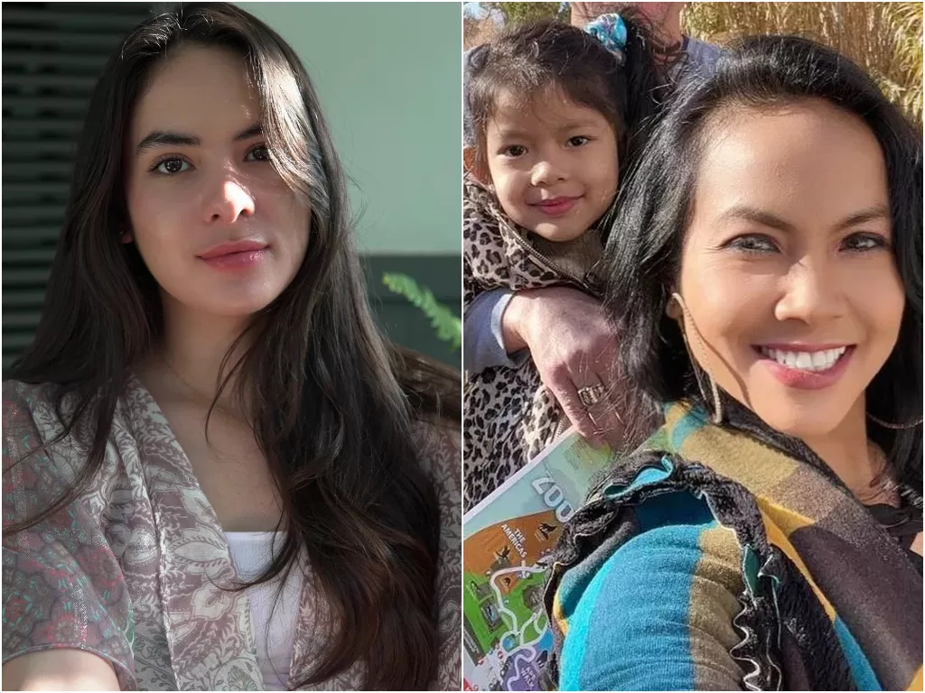 Kiri: Steffi Zamora (Instagram/steffizamoraaa) Kanan: Sapna Husen dan Baby Shak (Instagram/sapna_lamb)