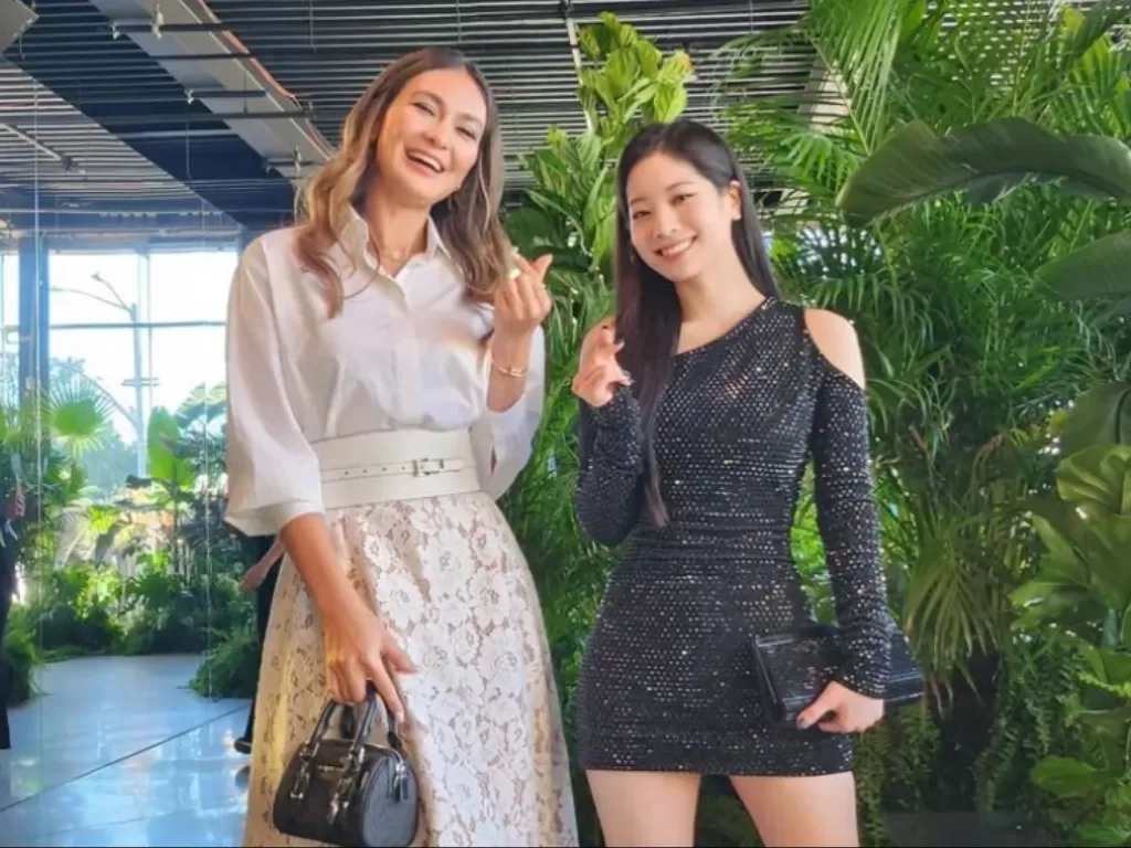 Luna Maya dan Dahyun Twice (Instagram/lunamaya)
