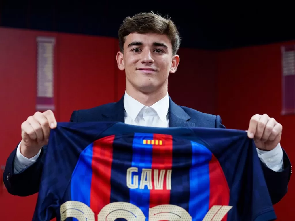 Gavi perpanjang kontrak di Barcelona sampai 2026 (Twitter/@FCBarcelona)