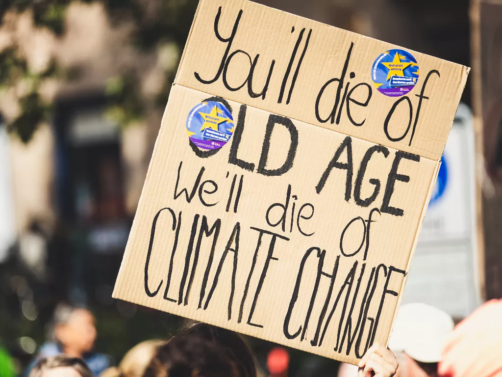 Climate change demonstration. (Pexels)