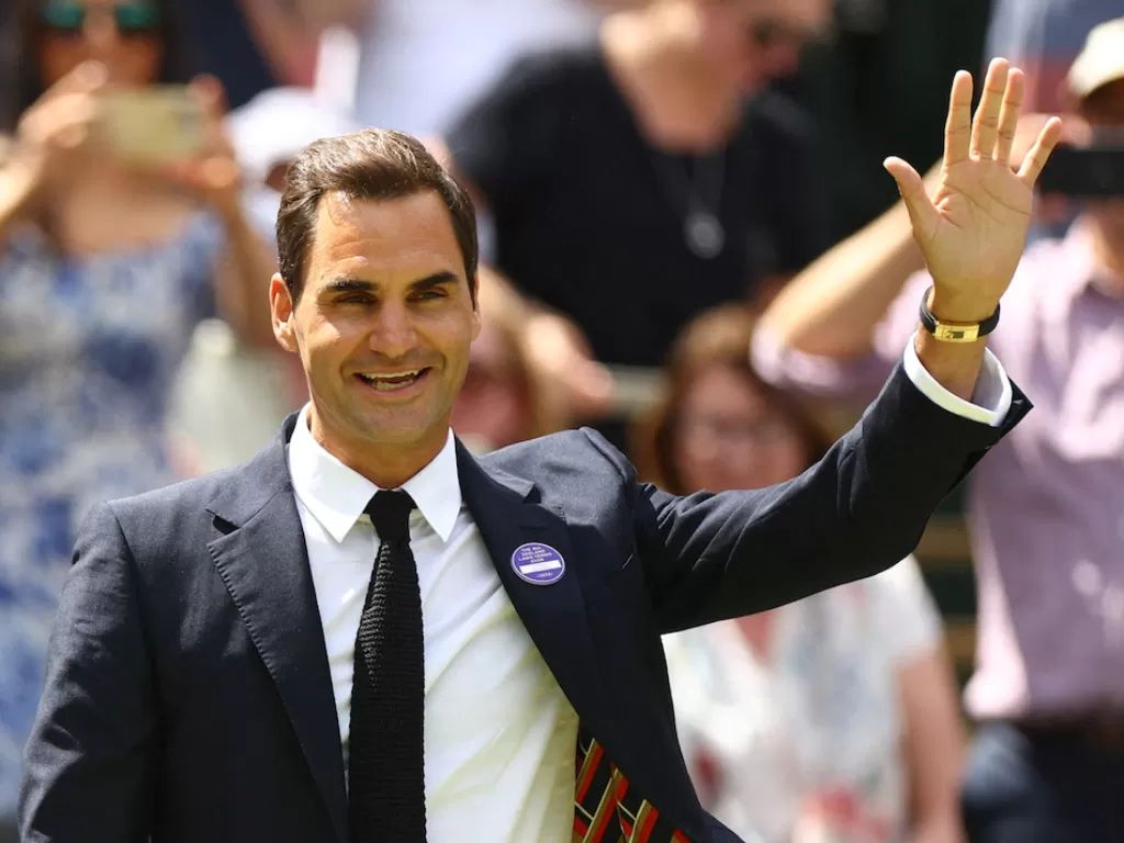 Roger Federer pensiun (REUTERS/Hannah Mckay)