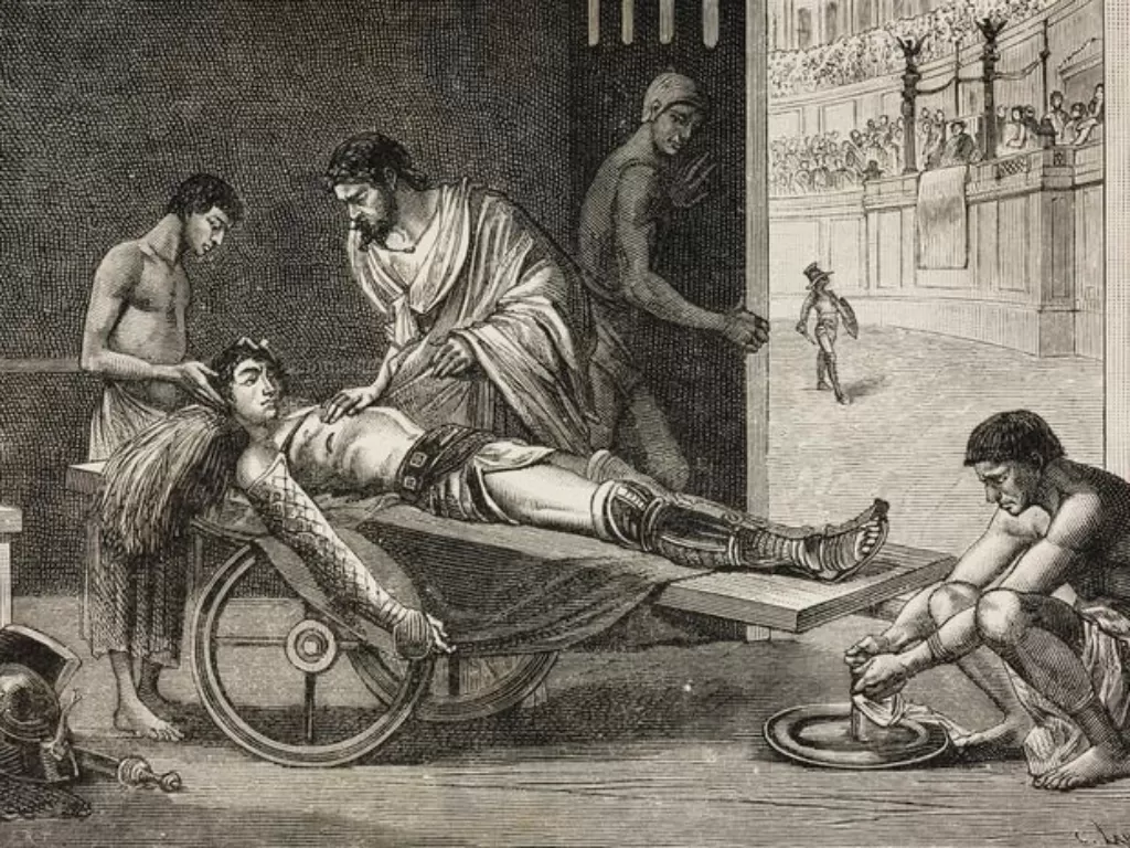 Ilustrasi pengobatan Galen dengan mengandalkan mimpi pasiennya. (Ancient Origins)