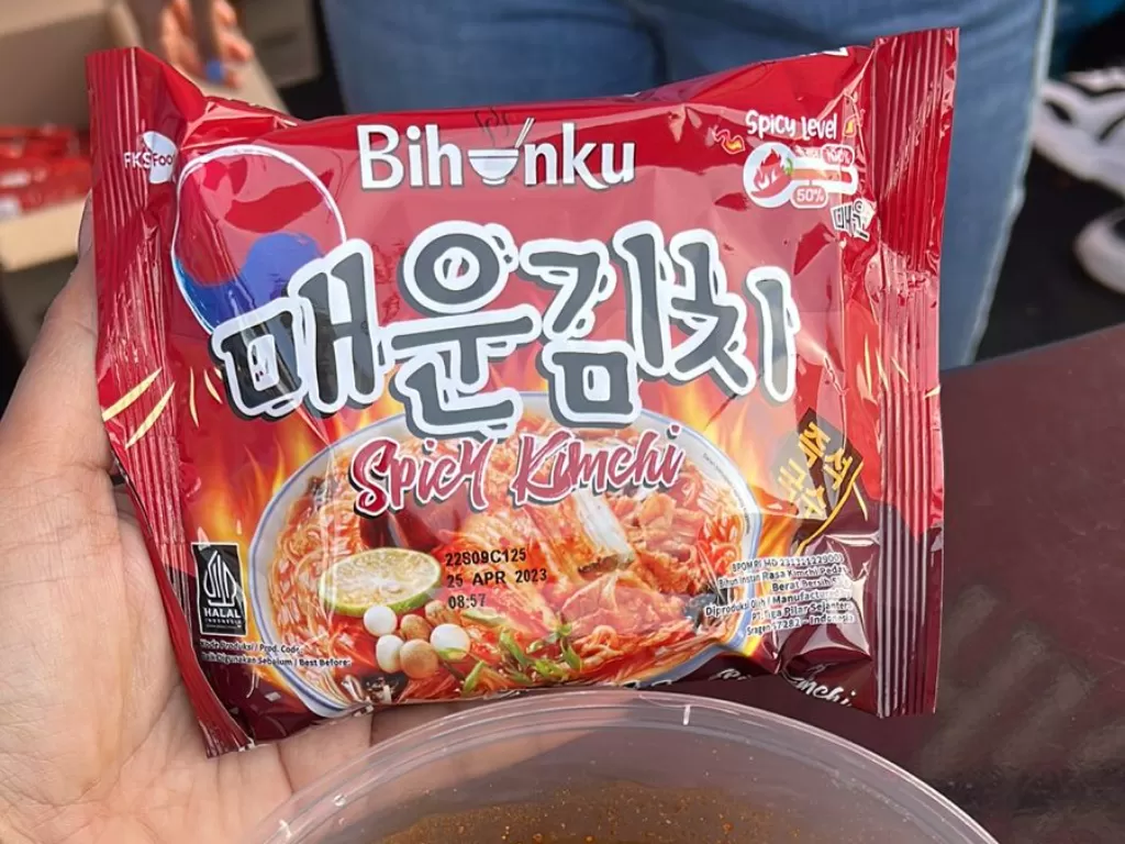 Bihun rasa kimchi, makanan Korea instan sedang naik daun. (Z Creators/Rukmi Hapsari)