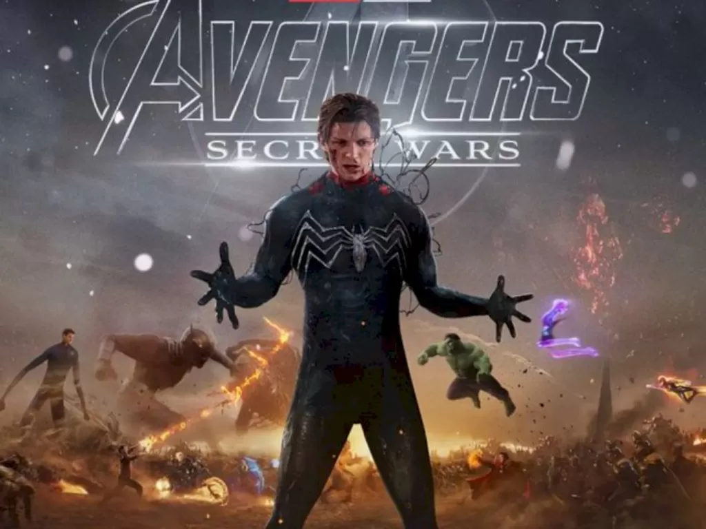 Prediksi penggemar di Avengers: Secret Wars. (instagram/@spdrmnkyxxiii)