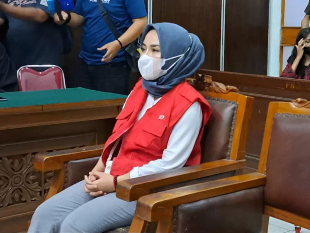 Medina Zein di Pengadilan Negeri Jakarta Selatan. (INDOZONE/Arvi Resvanty)