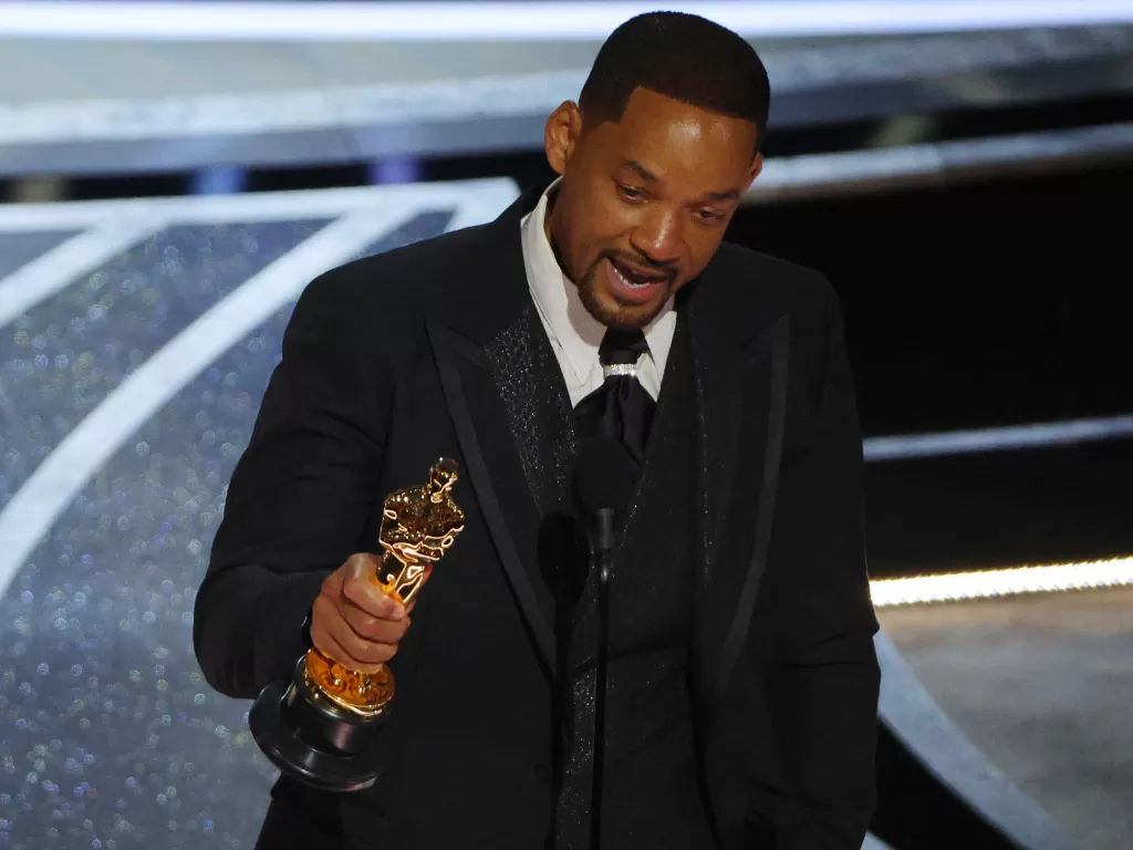 Will Smith saat di Oscar. (REUTERS/Brian Snyder).