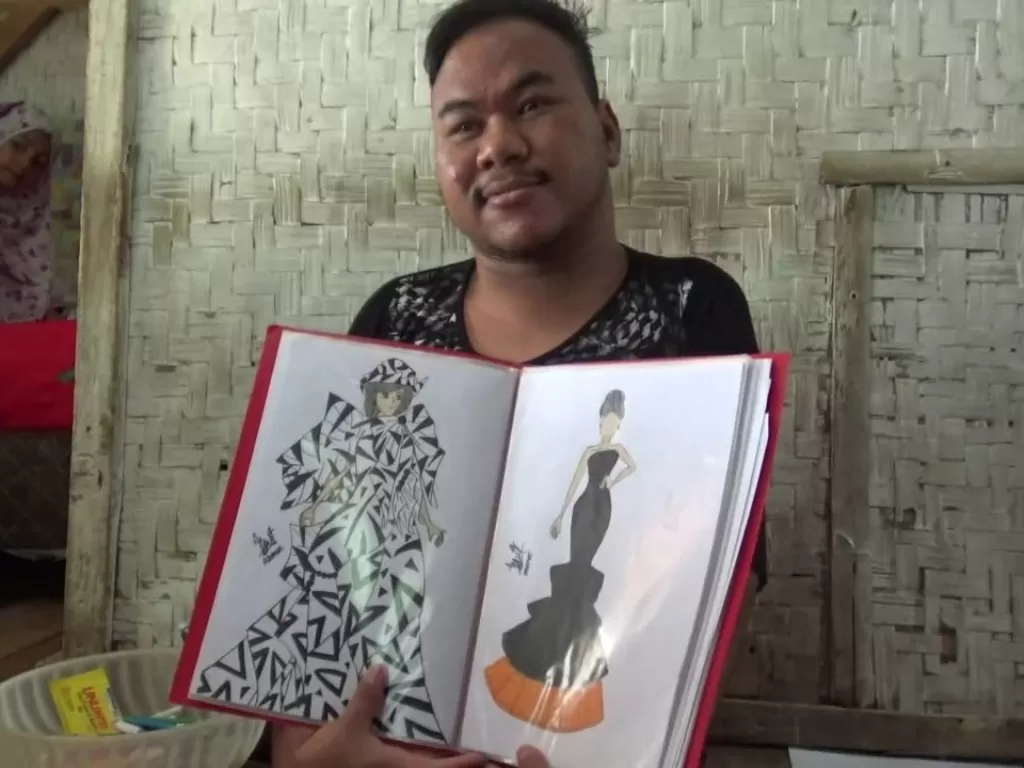 Rahmat Hidayat, desainer disabilitas mandiri (Z Creators/Martin)