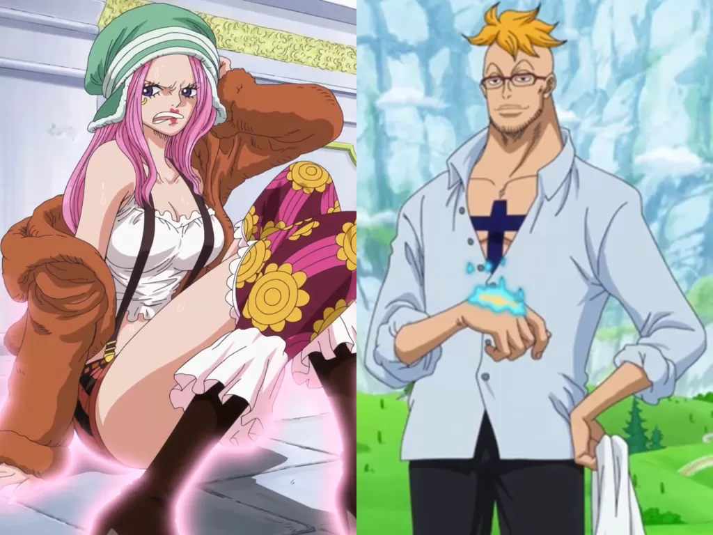 Jewelry Bonney dan Marco di anime One Piece. (Fandom)