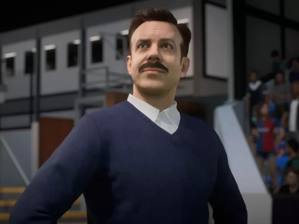 Karakter Ted Lasso di FIFA 23. (EA)