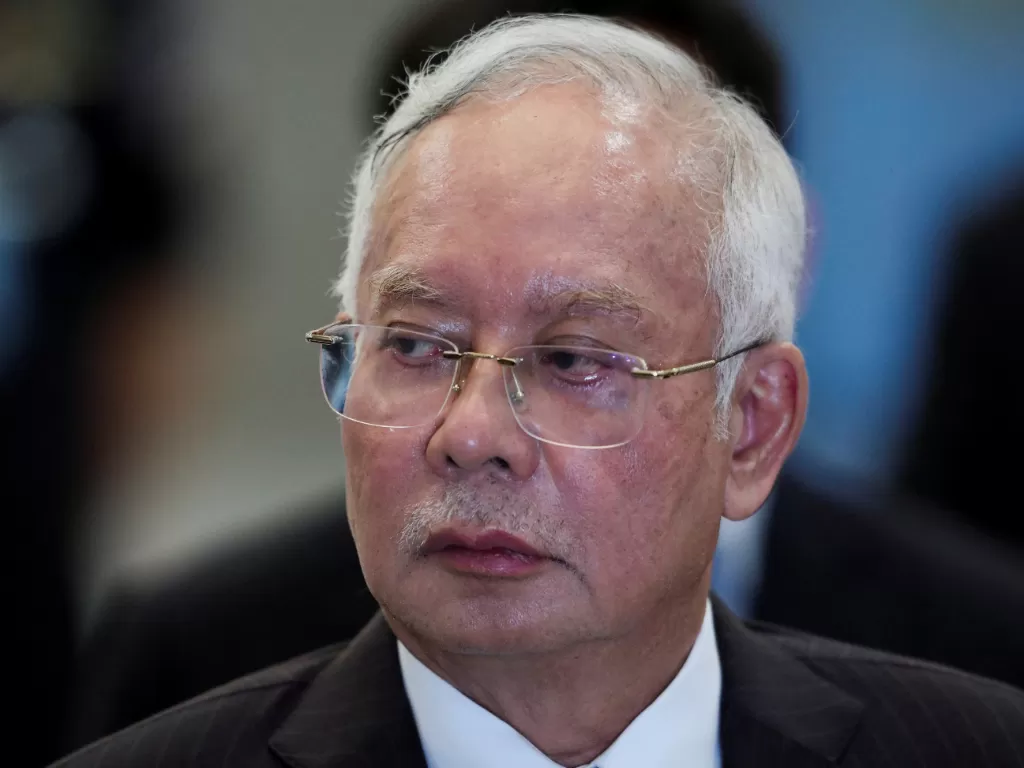 Eks Perdana Menteri Malaysia Najib Razak dirawat di Rumah Sakit Kuala Lumpur. (REUTERS/Hasnoor Hussain)