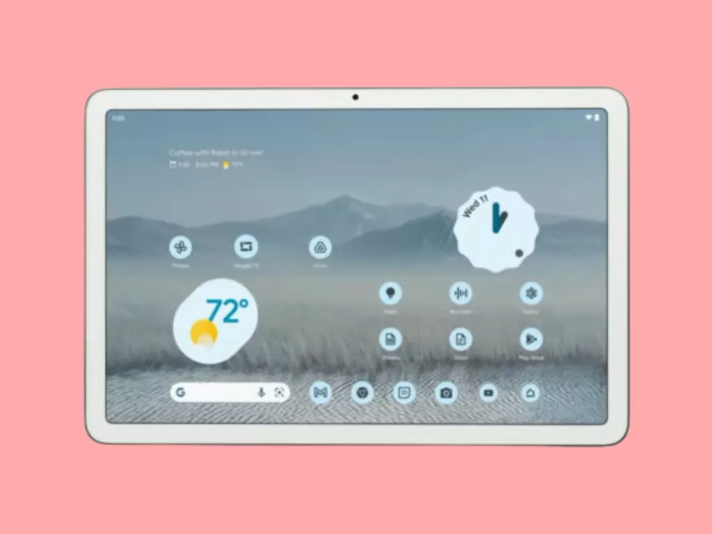 Google Pixel Tablet yang diumumkan lewat ajang Google I/O 2022. (Dok. Wcccf Tech)