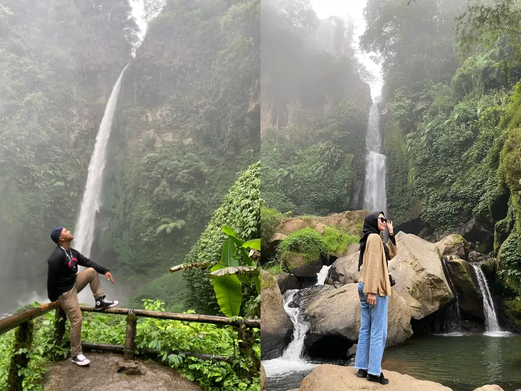 Air terjun di Malang (Instagram/@mochammadaziz_45/@febriantirayi)