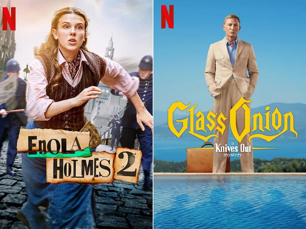 Enola Holmes 2 dan Glass Onion jadi cerita detektif yang paling ditunggu di Netflix. (IMDB).