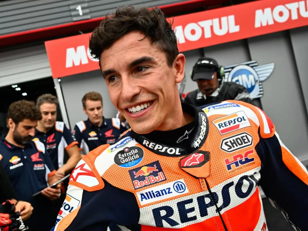 Marc Marquez dalam satu ajang MotoGP 2022. (MotoGP Official)