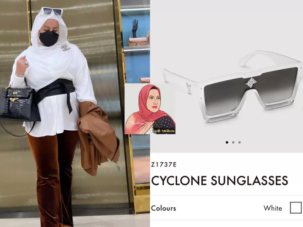 Louis Vuitton Z1737E Cyclone Sunglasses, White, E