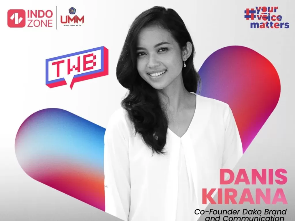 Co-Founder Dako Brand and Communication, Danis Kirana. (Instagram/@yourvoicematters_id)